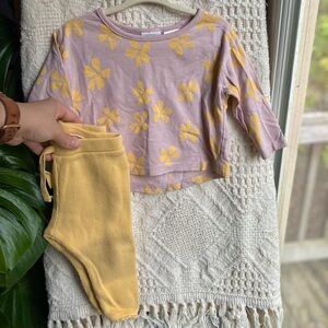 NWOT Zara floral matching set